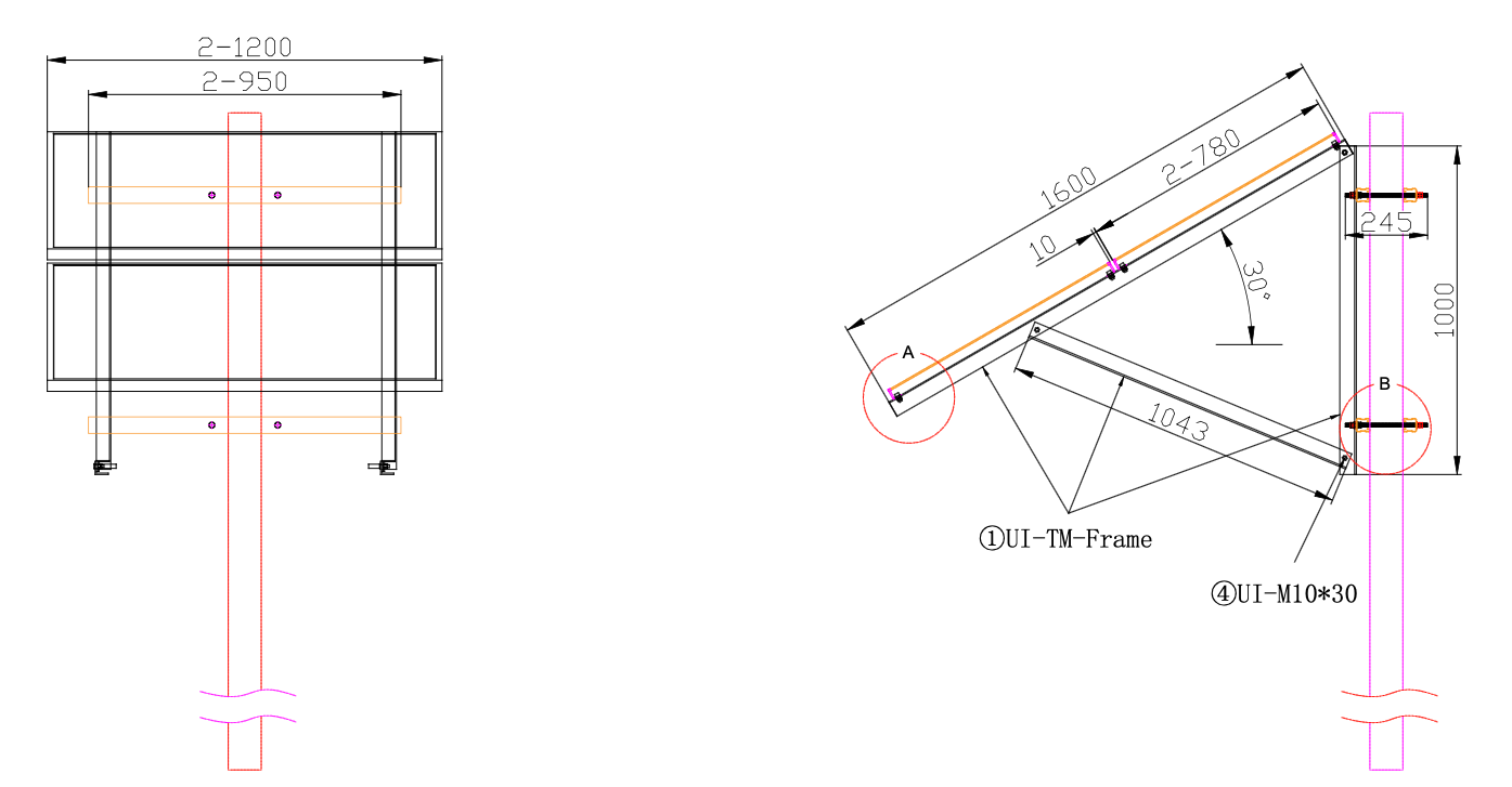 390W Solar Panels With Pole Mount Kit
