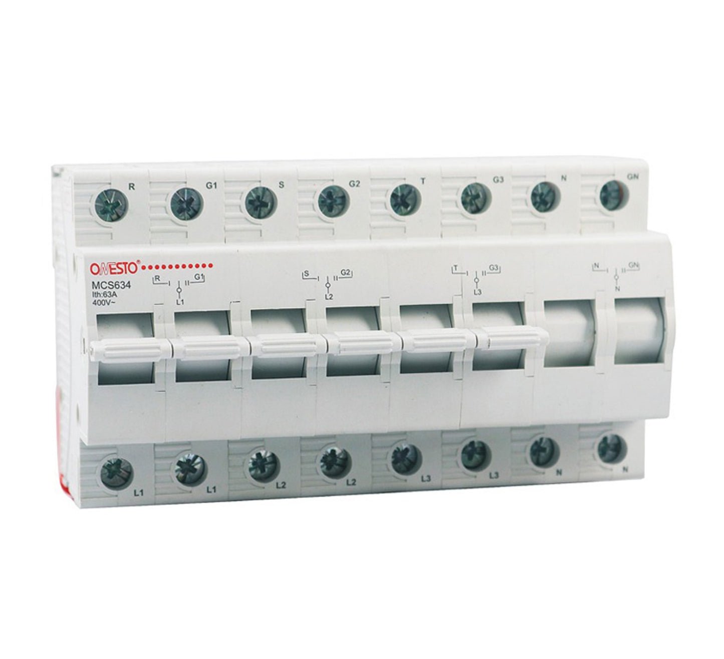 Manual Changeover Switch 63A 4-Pole