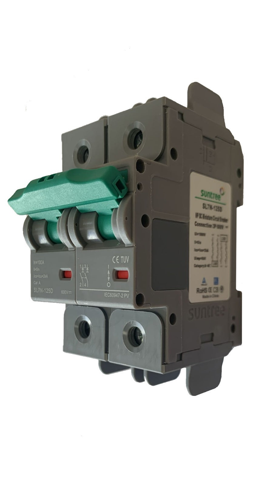 100A DC Circuit Breaker 2-Pole 600V