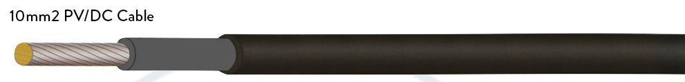 Solar DC Cable 10mm2 Black Double Insulated