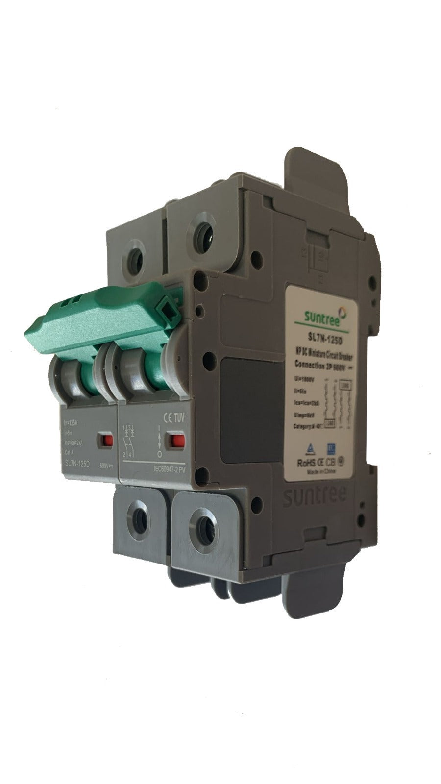 125A DC Circuit Breaker 2-Pole 600V