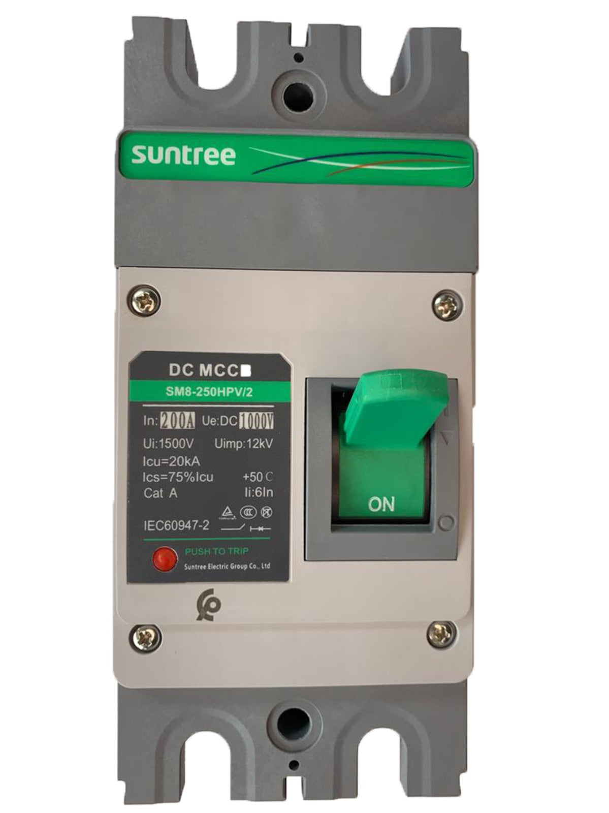 200A DC Circuit Breaker 2-Pole MCCB
