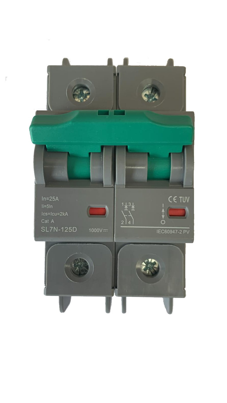 25A DC Circuit Breaker 2-Pole 1000V