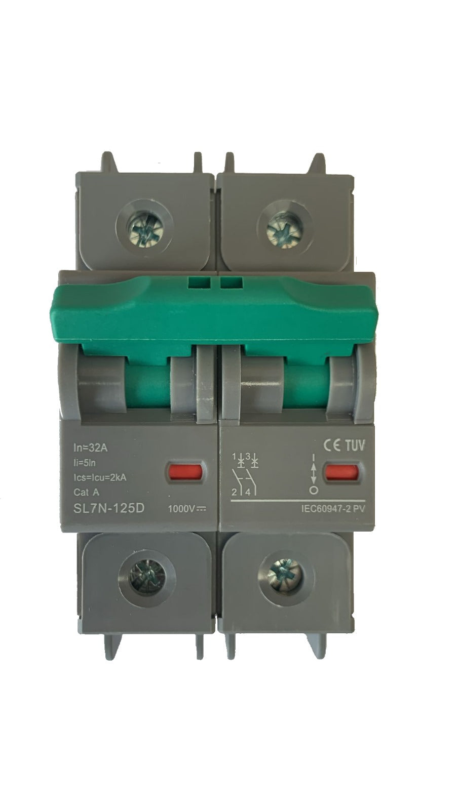 32A DC Circuit Breaker 2-Pole 1000V