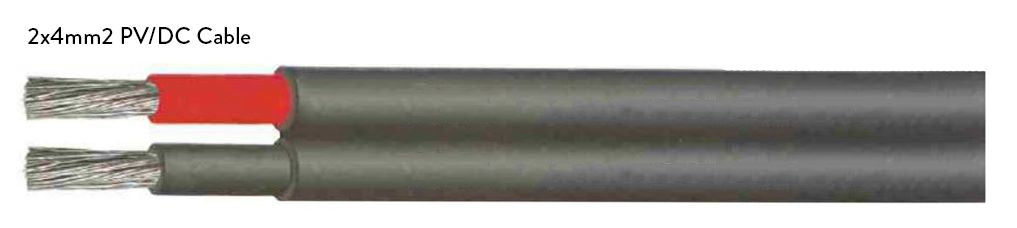 Solar DC Cable 4mm2 Double Insulated Twin Core