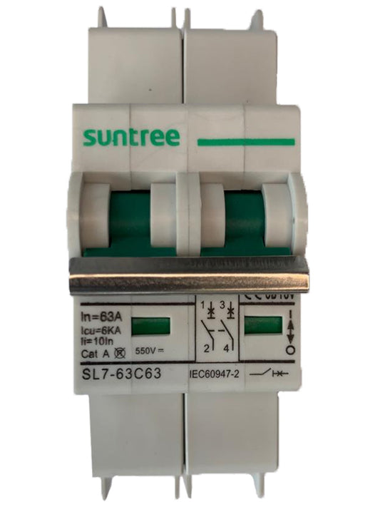 63A DC Circuit Breaker 2-Pole