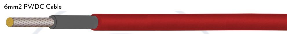 Solar DC Cable 6mm2 Red Double Insulated