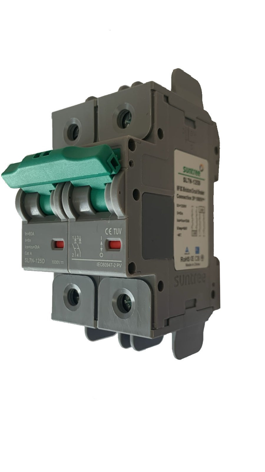 80A DC Circuit Breaker 2-Pole 1000V