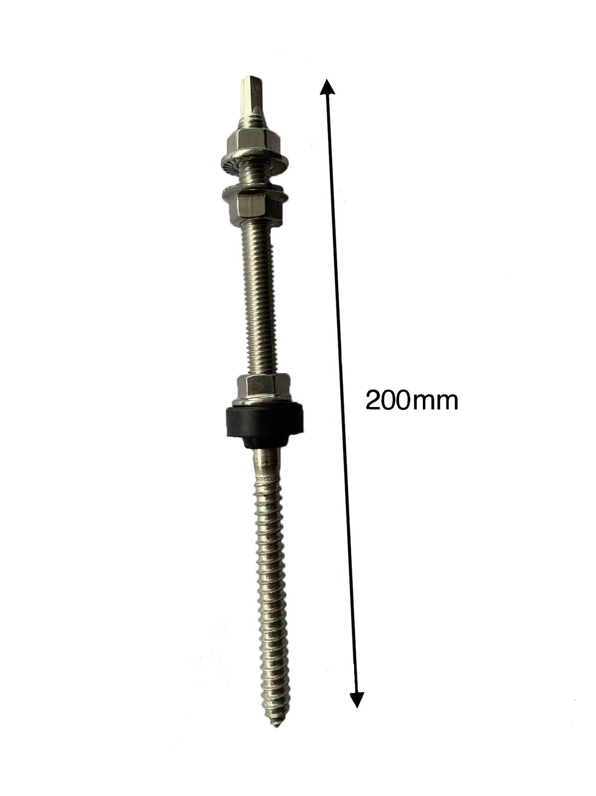 Stainless Steel Hanger Bolt Wood 200mm