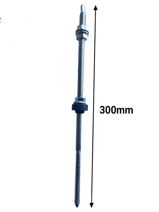 Stainless Steel Hanger Bolt Wood 300mm