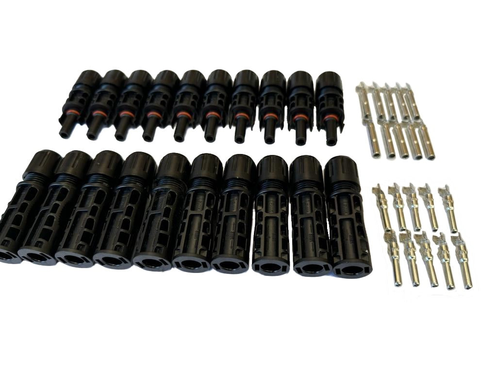 MC4 Solar Panel Connector Pair 10 Pack
