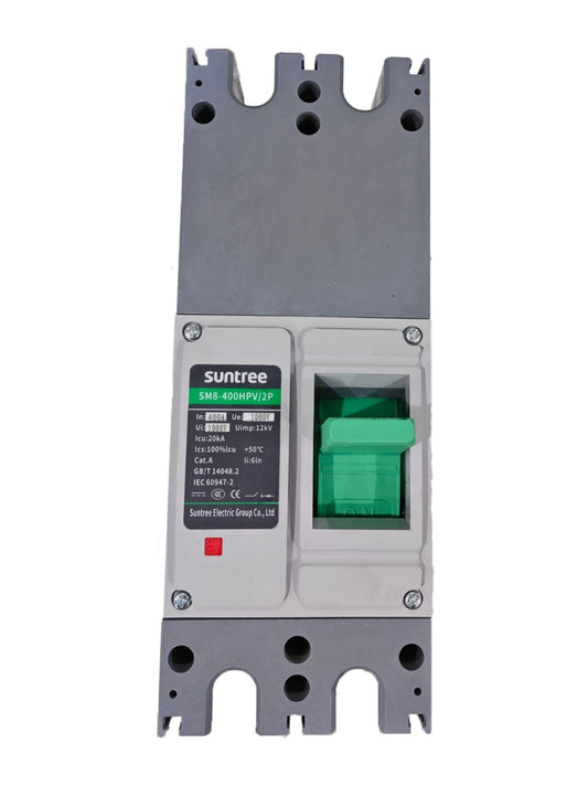 400A DC Circuit Breaker 2-Pole MCCB