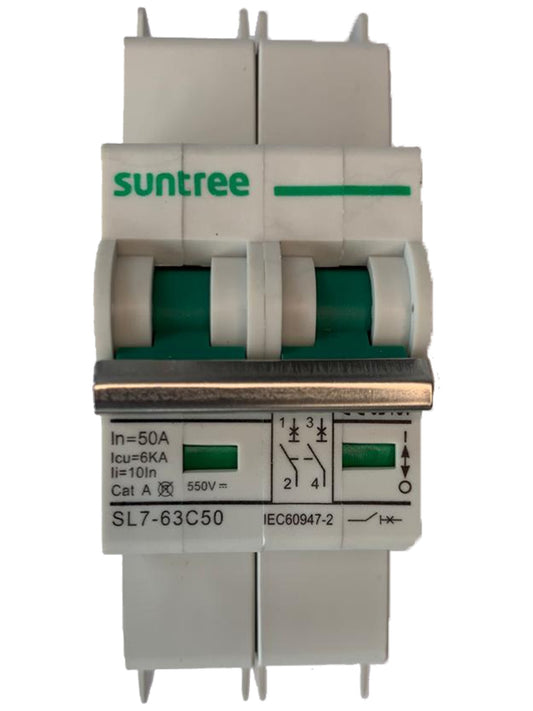50A DC Circuit Breaker 2-Pole