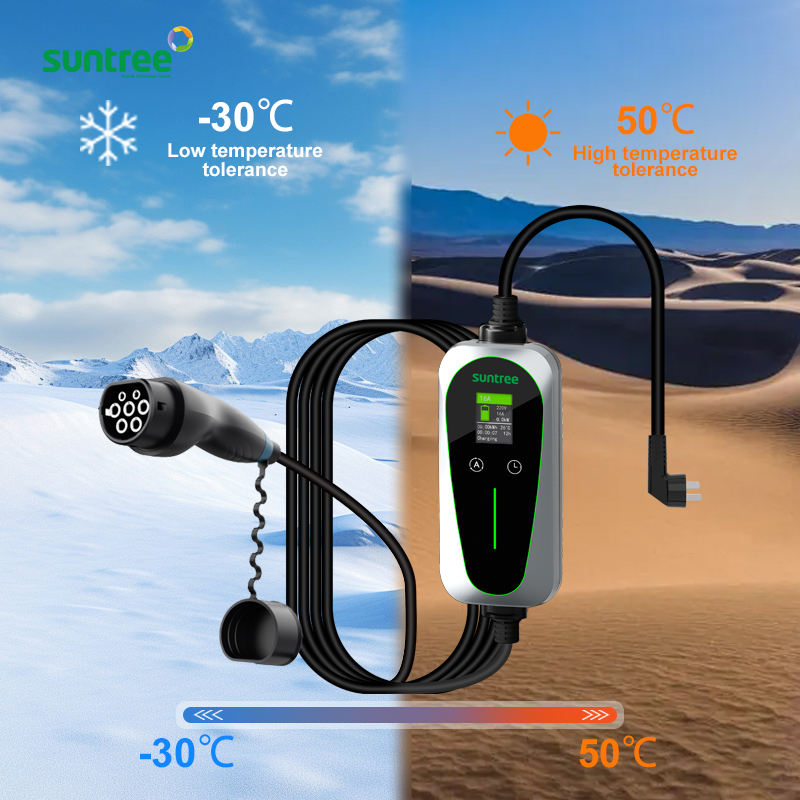 Portable EV Charger Type2 230V 6A/8A/10A