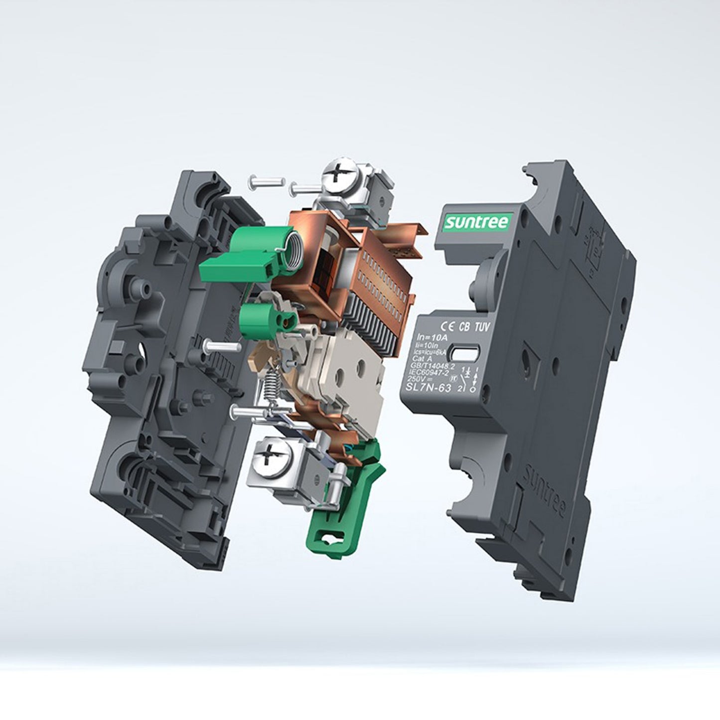 10A DC Circuit Breaker 1-Pole 250VDC