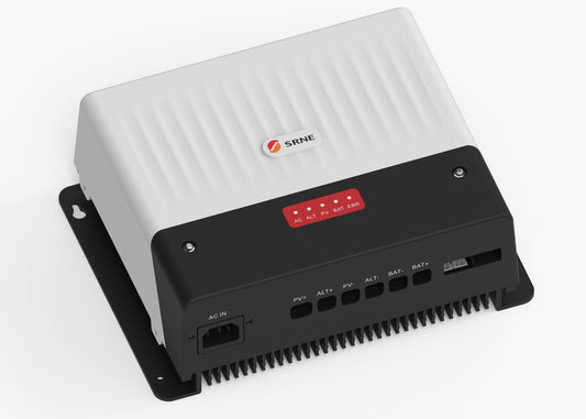 SRNE 3-in-1 50A Solar Charge Controller, DC-DC, AC Battery Charger 12/24V SAA-Series